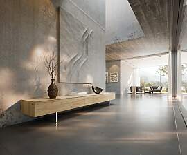 Lowboard Cuor 250 cm Keramik Laminam® Sabbia