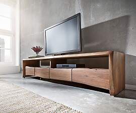 Lowboard Live-Edge 230 cm Akazie massiv Braun 4
