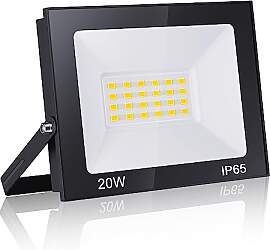 loyal LED Strahler Außen 20W, Kaltweiß 6000K
