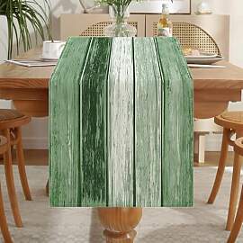 LOZULO Grün Tischläufer Vintage Läufer Tisch