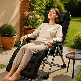LSBIKE Outdoor Liegestühl Zero Gravity Stuhl Mit