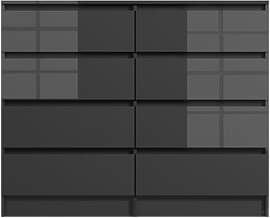 LSLIFE Weiße Kommode mit 6/8 Schubladen Hochglanz 