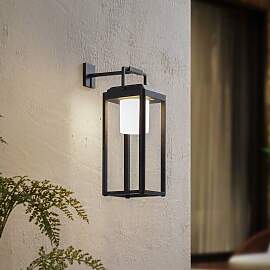 Lucande 2-in-1 LED-Solarleuchte Tilena, schwarz,