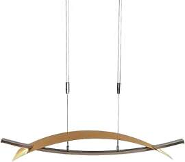 Lucande LED Pendelleuchte Goldoptik dimmbar,