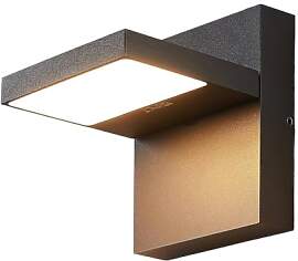 Lucande LED Wandleuchte außen Silvan (Modern) in
