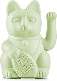 Lucky Cat Light Green - hellgrüne Winkekatze,