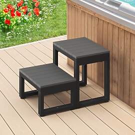 LUE BONA 2-Stufen Whirlpooltreppe, rutschfeste