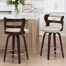 LUE BONA 360°Drehbarer Barhocker 2er Set mit