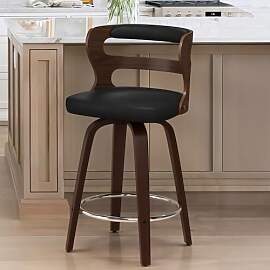 LUE BONA 360°Drehbarer Barhocker Set mit Lehne