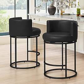 LUE BONA Barhocker 2er Set mit Lehne,