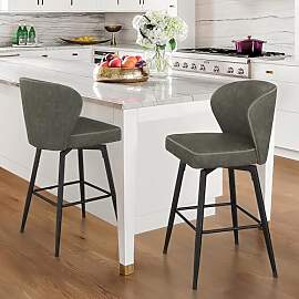 LUE BONA Barhocker 2er Set mit Lehne,66 cm