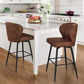 LUE BONA Barhocker 2er Set mit Lehne,66 cm