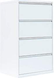LÜLLMANN Hängeregistraturschrank signalweiß 4