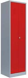 LÜLLMANN Spind feuerrot, lichtgrau 510424, 1