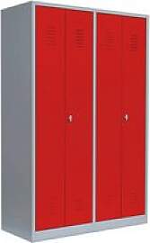LÜLLMANN Spind feuerrot, lichtgrau 510444, 2