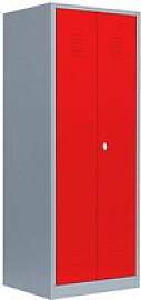 LÜLLMANN Spind feuerrot, lichtgrau 515424, 1