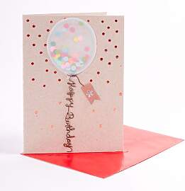 Luftballon-Karte Happy Birthday