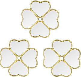 LuHeToz Kleine Wandspiegel Deko Wohnzimmer 3er Set 