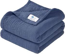 lulumoon Musselin Decke Baby - Atmungsaktive