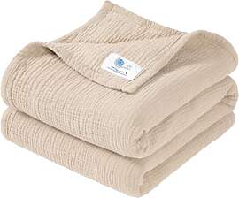 lulumoon Musselin Decke Baby - Atmungsaktive