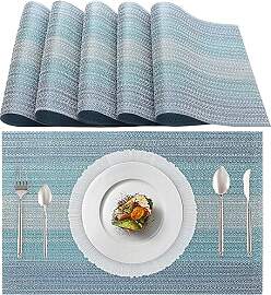 Lumaca Set mit 6 Tischsets Abwaschbar (70% PVC und 