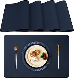 Lumaca Tischsets Abwaschbar, Set mit 4 Platzsets