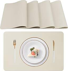 Lumaca Tischsets Abwaschbar, Set mit 4 Platzsets