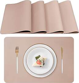Lumaca Tischsets Abwaschbar, Set mit 4 Platzsets