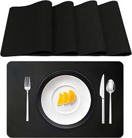 Lumaca Tischsets Abwaschbar, Set mit 4 Platzsets