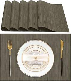 Lumaca Tischsets Abwaschbar, Set mit 6 Platzset,