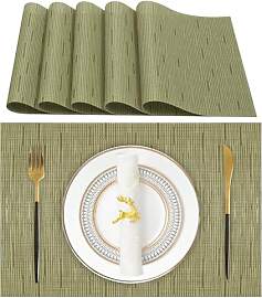 Lumaca Tischsets Abwaschbar, Set mit 6 Platzset,