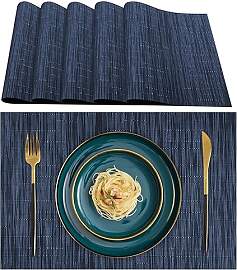 Lumaca Tischsets Abwaschbar, Set mit 6 Platzset,