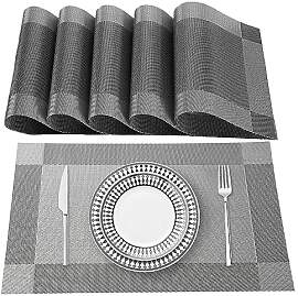 Lumaca Tischsets Abwaschbar, Set mit 6 Platzset