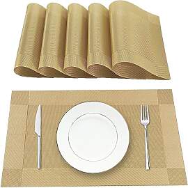 Lumaca Tischsets Abwaschbar, Set mit 6 Platzset