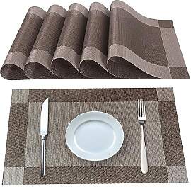 Lumaca Tischsets Abwaschbar, Set mit 6 Platzset
