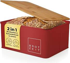Lumaland Cuisine Brotkasten | Brotdose aus Metall