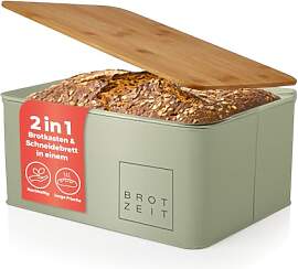 Lumaland Cuisine Brotkasten | Brotdose aus Metall