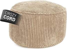 Lumaland Sitzsack Pouf aus Cord | Kompakter 50L