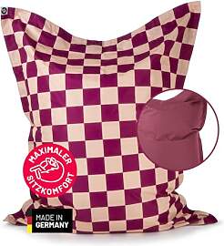 Lumaland Sitzsack XXL Karo für Erwachsene &