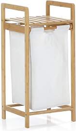 Lumaland Wäschekorb Bambus mit ausziehbarem