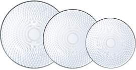 Luminarc Pampille Clear Geschirrset aus Glas, 18