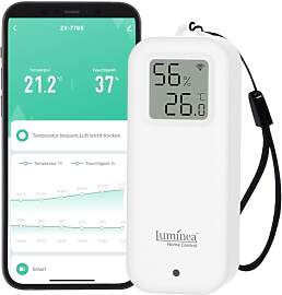 Luminea Home Control Temperatursensor WiFi: