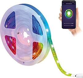 Luminea Home Control TV LED: WLAN-RGB-LED-Streifen 