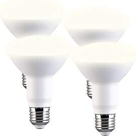 Luminea LED Strahler: 4er-Set LED-Reflektoren R80, 