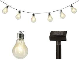 Lumineo 50 Micro LED Solar Lichterkette Glühlampe 