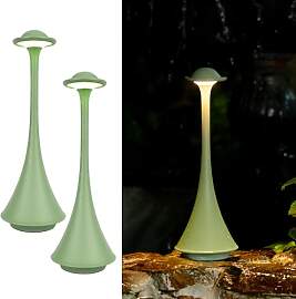 LuminexDesigns 2ER Kabellos LED Tischlampe Touch
