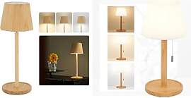 LuminexDesigns Holz-Tischlampen-Set –
