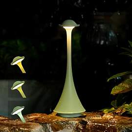 LuminexDesigns Kabellos LED Tischlampe Touch