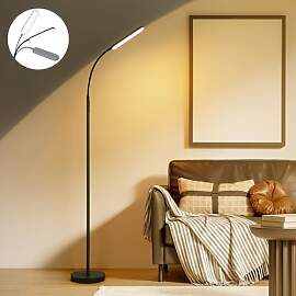 LuminexDesigns LED Stehlampe Wohnzimmer Leselampe