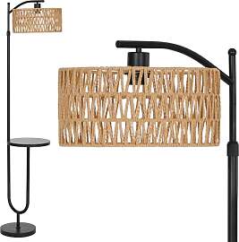 LuminexDesigns Stehlampe Wohnzimmer Vintage Rattan 